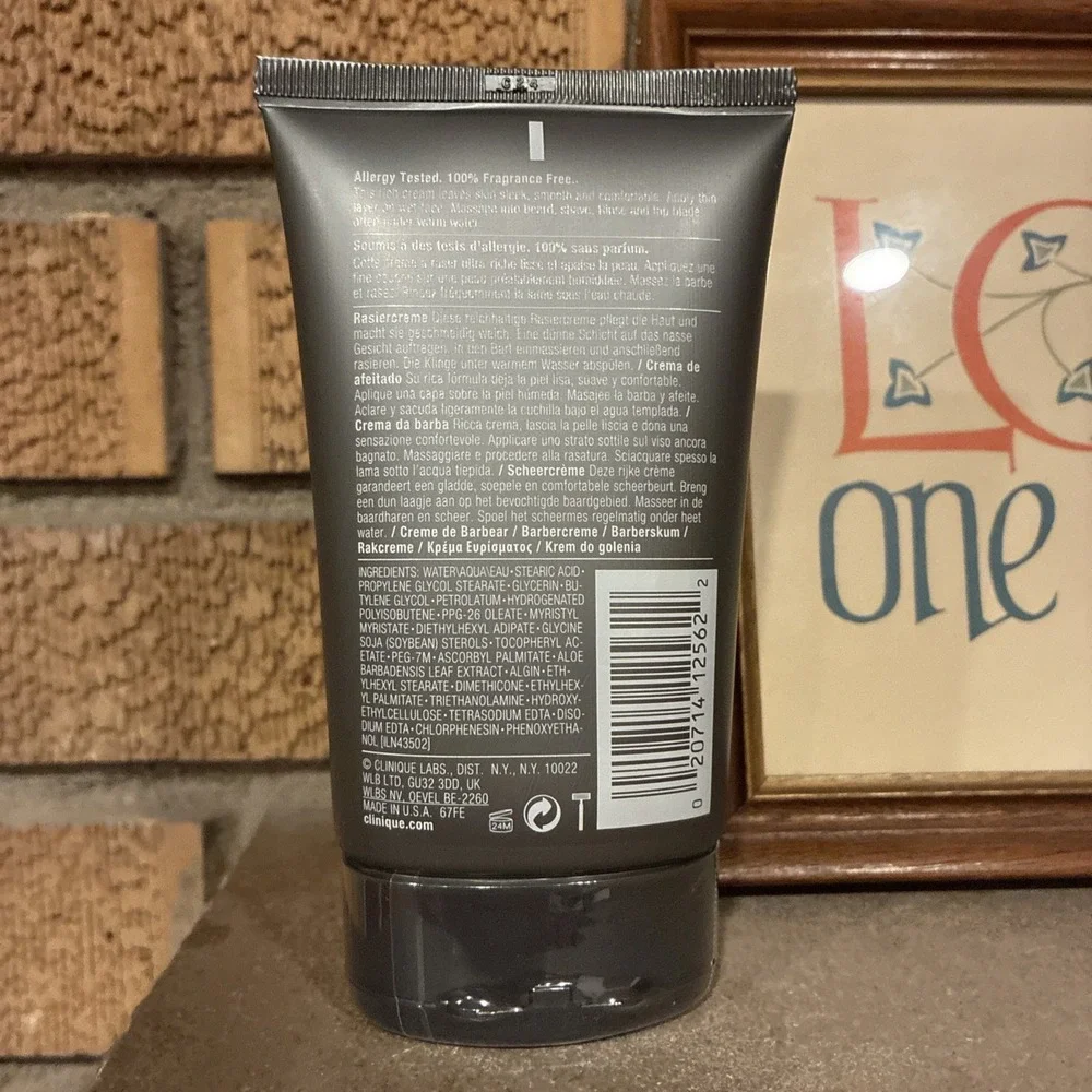 Clinique For Men Cream Shave 4.2 Oz /125ml Full Size